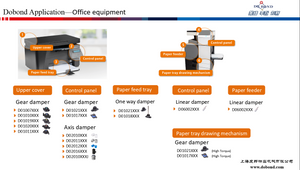 Precision Motion Control-Dämpfer für Bürogeräte-Drucker